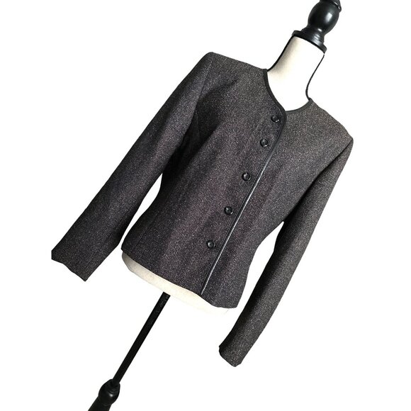 Pendleton Brownish Black Blazer with Button Detail - Picture 3 of 9